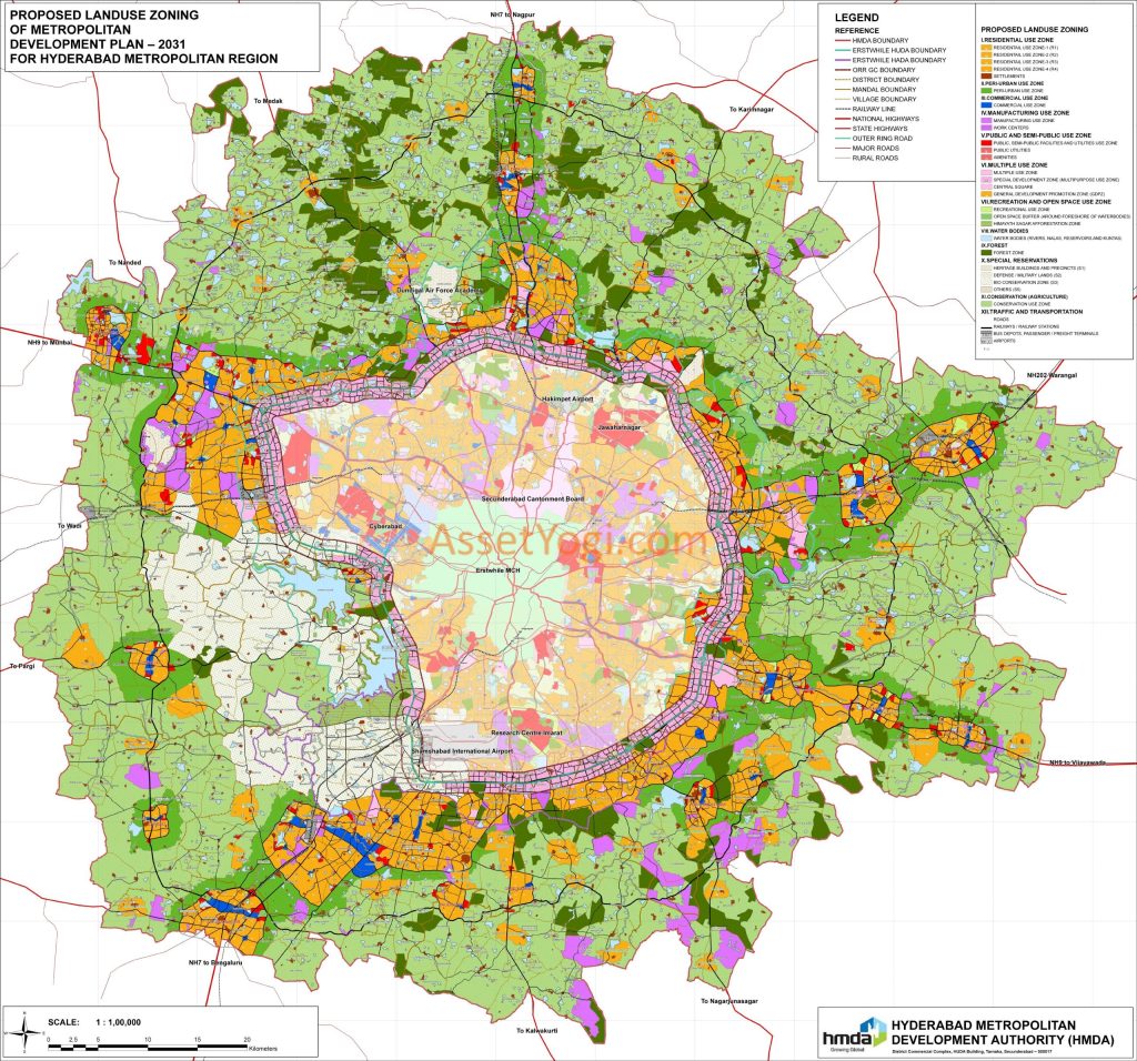 hmda master plan 2031 hyderabad map scaled 1