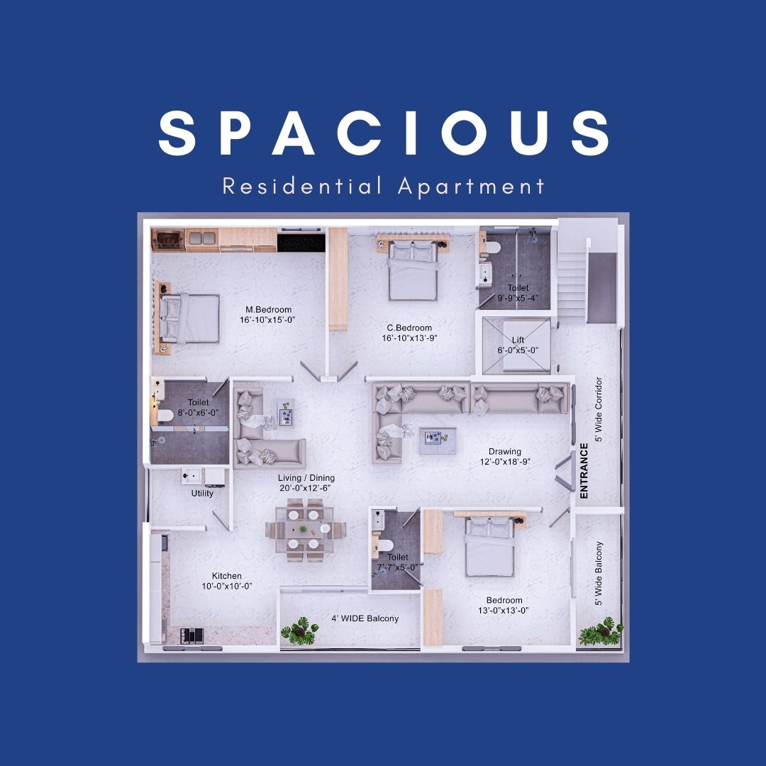Residential apartment get spacious, flexible & innovative for 3 BHK home buyers in Hyderabad in a post-pandemic era 1 spacious-residential-apartment-in-hyderabad