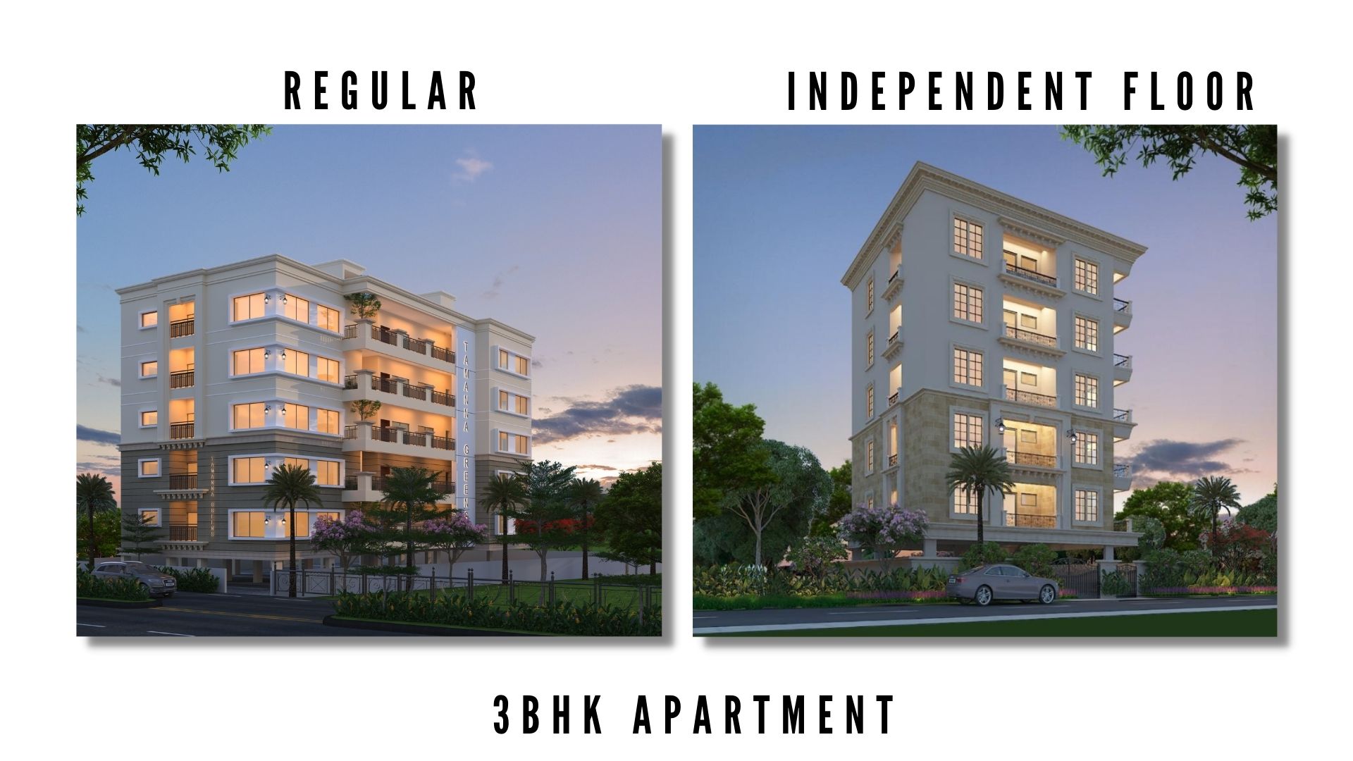 Can we buy an 'exclusive-floor 3BHK apartment' for the same price as a 'regular apartment' in Sainikpuri, Hyderabad? 1 3bhk apartment
