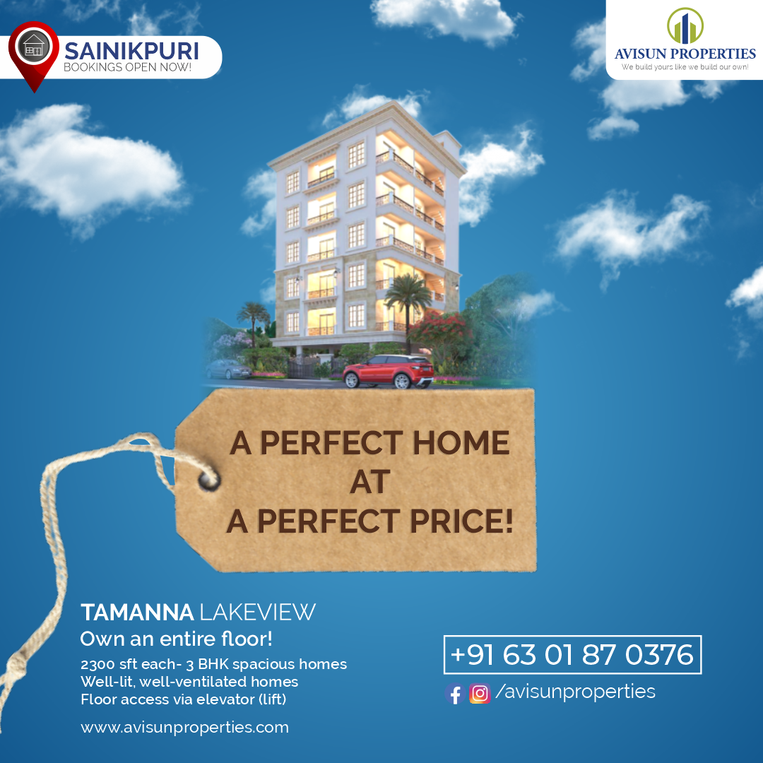 A perdecr price - 3 bhk flats in sainikpuri