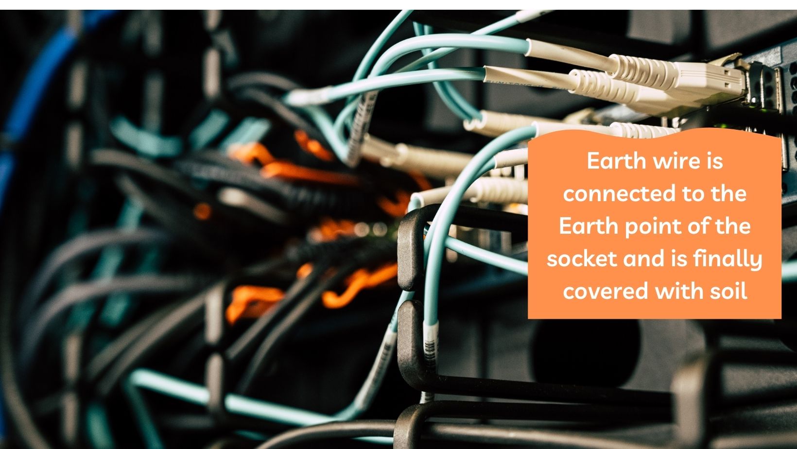 The home electrical components-Earth wire is connected to the Earth point of the socket and is finally covered with soil   
