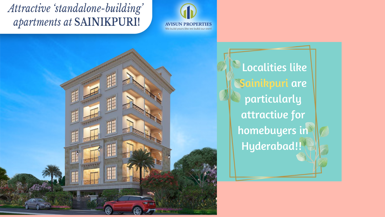 Explore the right time to buy your 2 BHK and 3 BHK flats in Hyderabad! 1 2 BHK and 3 BHK flats in Sainikpuri