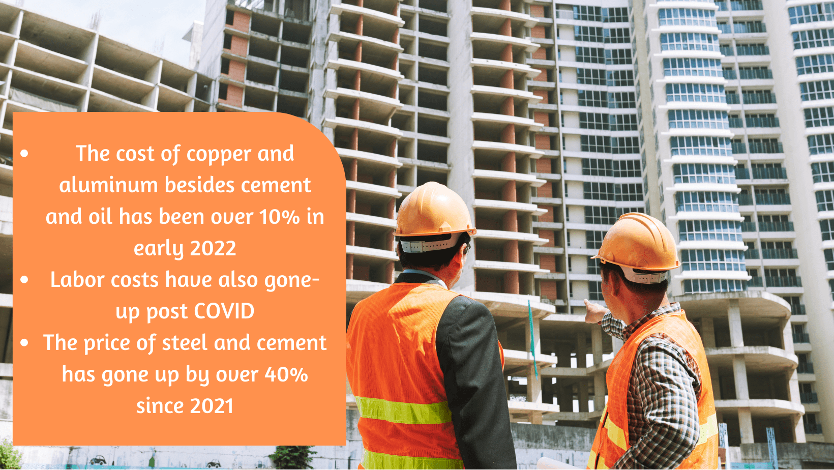 Rise in cost of construction pushing up prices of homes in India beyond 2022 1 Facts regarding the rising cost of construction