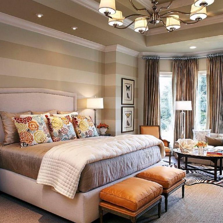 24 ways to decorate bedroom walls with stripes