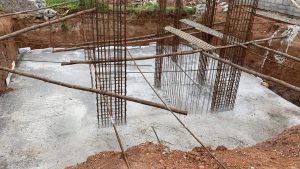 Praneetham 28 Footings concrete filling 3