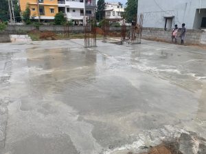 Tamanna lakeview 24 Plinth concrete filling