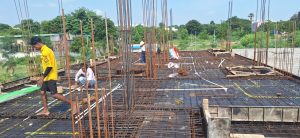 Slab steel work 1