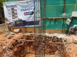 Phase 1 footing steel work