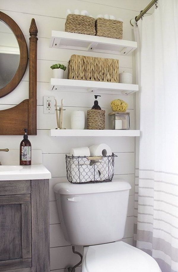 Over The Toilet Storage Ideas For Extra Space