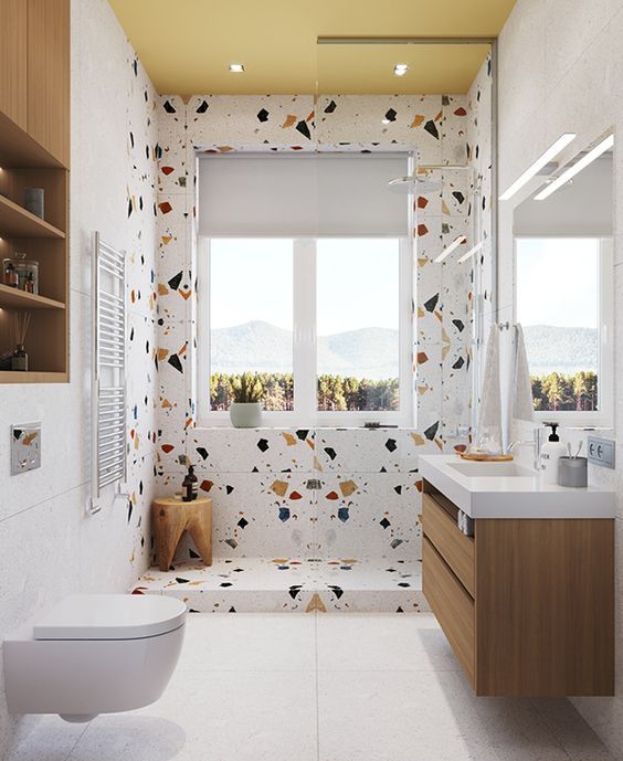 bathroom terazzo