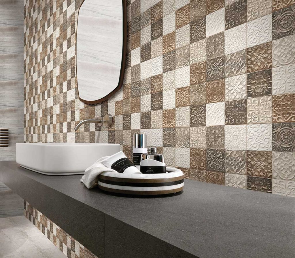Stylish & Practical Bathroom Ideas for India – Part 2 25 patterned wall tiles
