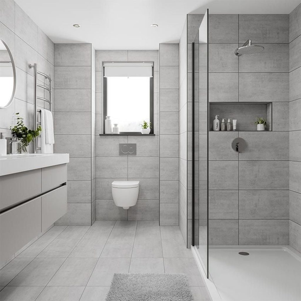 Stylish & Practical Bathroom Ideas for India – Part 2 9 60x30-venue-light-grey-porcelain-tile
