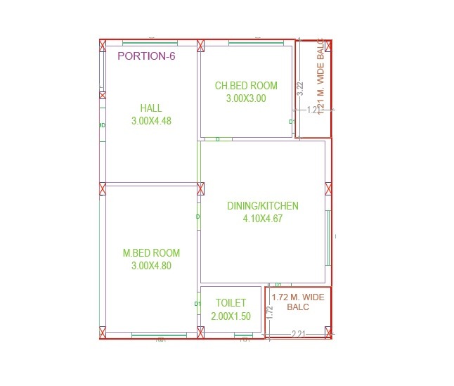 2 BHK Properties in Hyderabad 19 2 BHK - 1200 Sq. Ft Layout